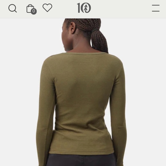 Tentree Ribbed Henley Top - Picture 7 of 11